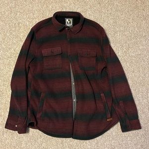 XL Voyager Red/Black Fleece Lined Flannel